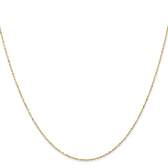 10k .6 mm Carded Cable Rope Chain