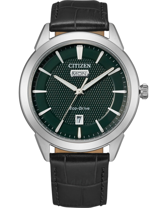 Citizen Eco-Drive Corso Green Dial AW0090-02X