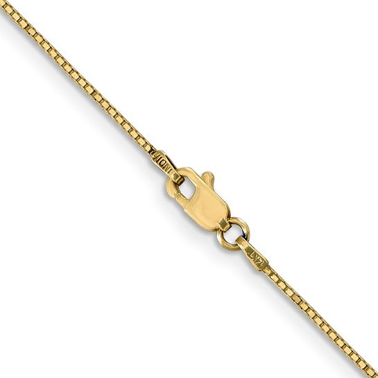 14K Yellow Gold 0.9mm Box Chain – 24 Inch