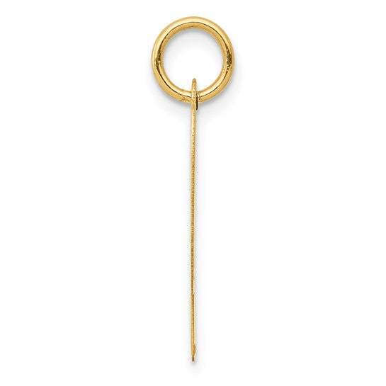 14k Large Script Letter P Initial Charm