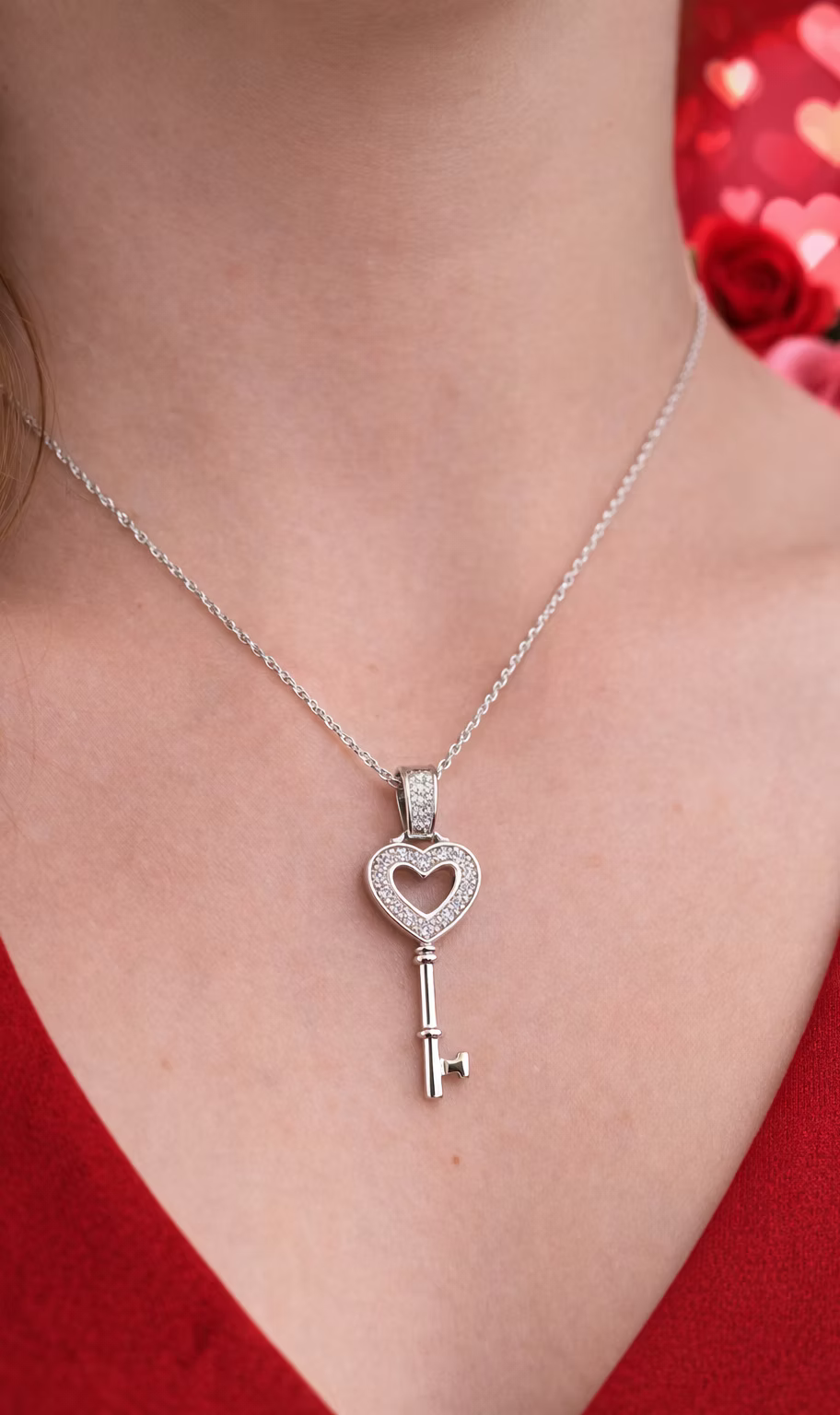 Heart Pendant with 18-Inch Chain