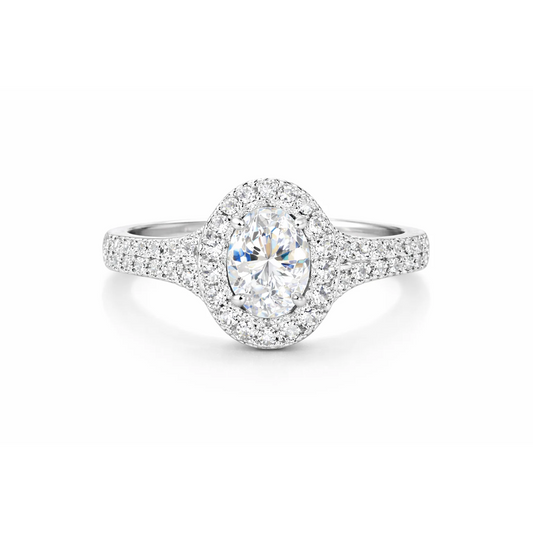 1 Carat Lab-Grown Diamond Ring – SI Clarity – 14K White Gold